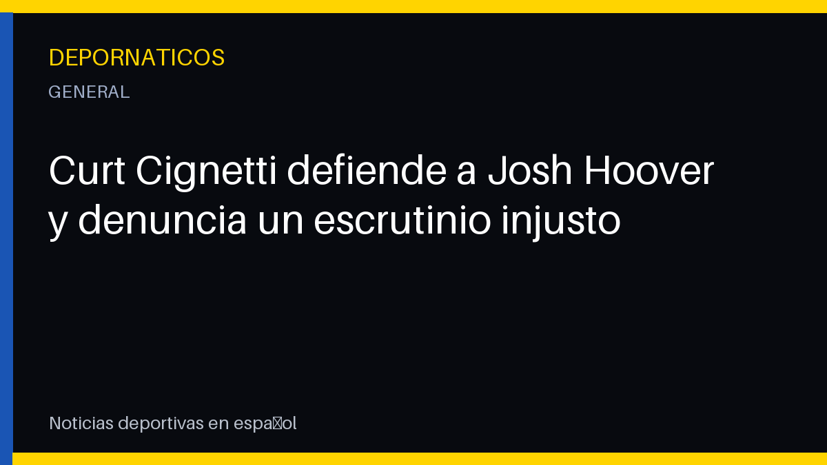 Curt Cignetti defiende a Josh Hoover y denuncia un escrutinio injusto