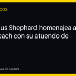 JaMarcus Shephard homenajea a Mike Leach con su atuendo de partido