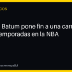 Nicolas Batum pone fin a una carrera de 18 temporadas en la NBA