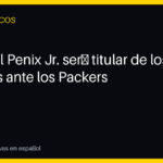 Michael Penix Jr. será titular de los Falcons ante los Packers