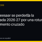 Henri Veesaar se perdería la temporada 2026-27 por una rotura del ligamento cruzado