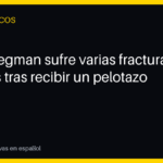 Alex Bregman sufre varias fracturas faciales tras recibir un pelotazo