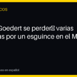 Dallas Goedert se perderá varias semanas por un esguince en el MCL