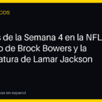 Análisis de la Semana 4 en la NFL: El impacto de Brock Bowers y la candidatura de Lamar Jackson