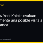 Los New York Knicks evalúan internamente una posible visita a la Casa Blanca