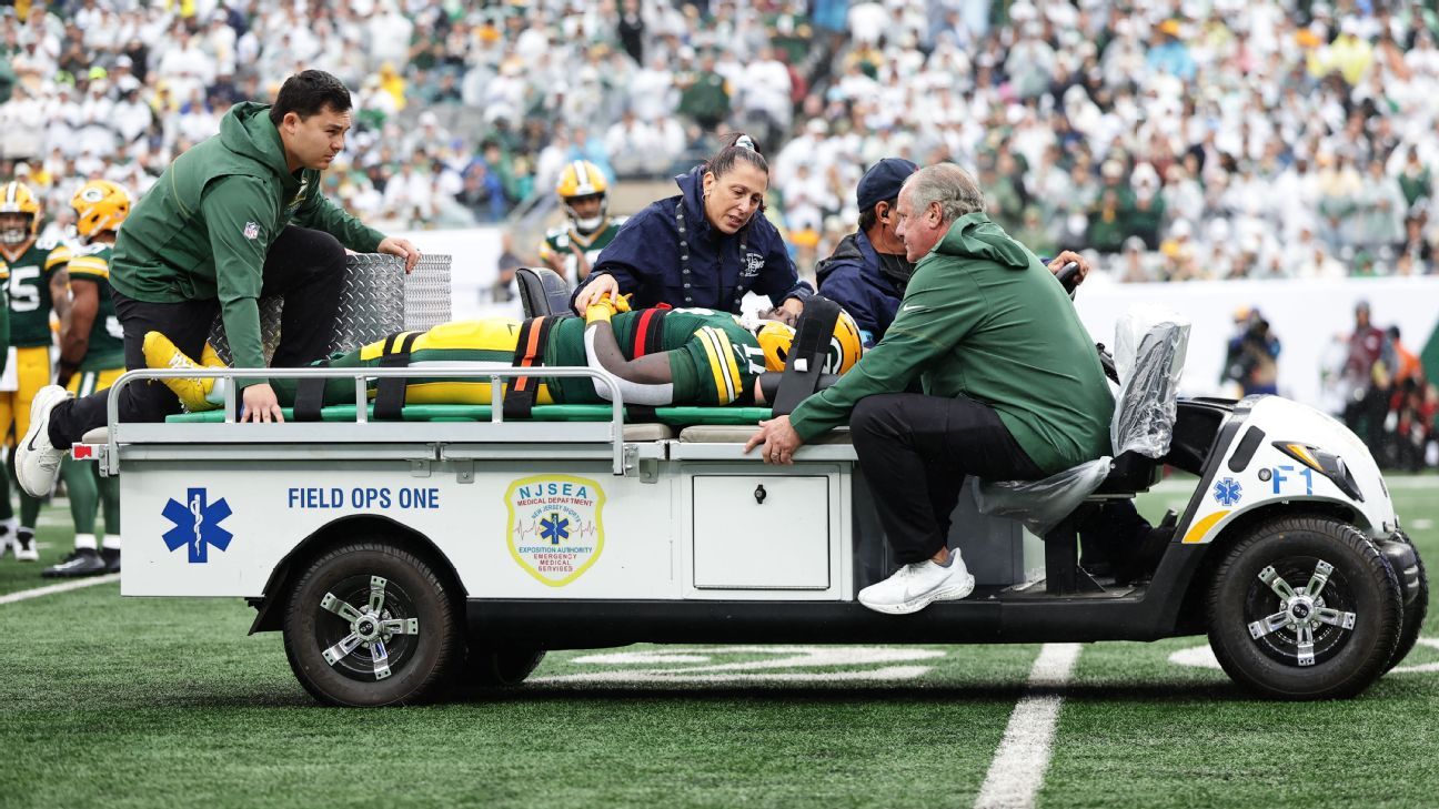 Jayden Reed recupera el movimiento y permanecerá hospitalizado tras la victoria de los Packers