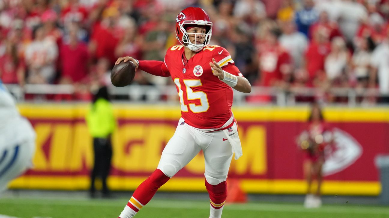 Mahomes conecta con Kelce y pone a los Chiefs por delante ante los Colts