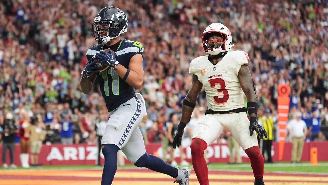 Jaxon Smith-Njigba lidera el top 10 de anotadores fantasy en la Semana 2
