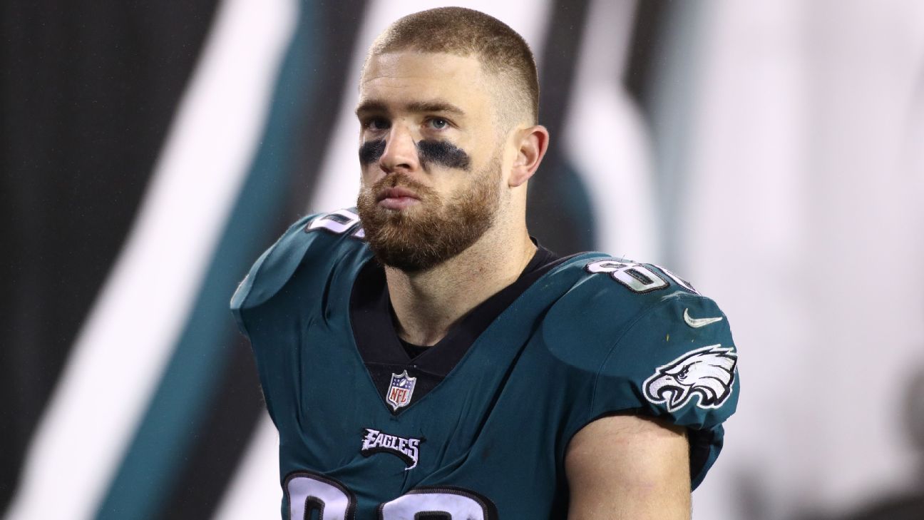 Zach Ertz regresa a Philadelphia tras la lesión de Dallas Goedert