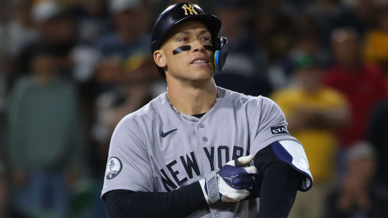 Aaron Judge sería baja para la serie de comodines de los Yankees