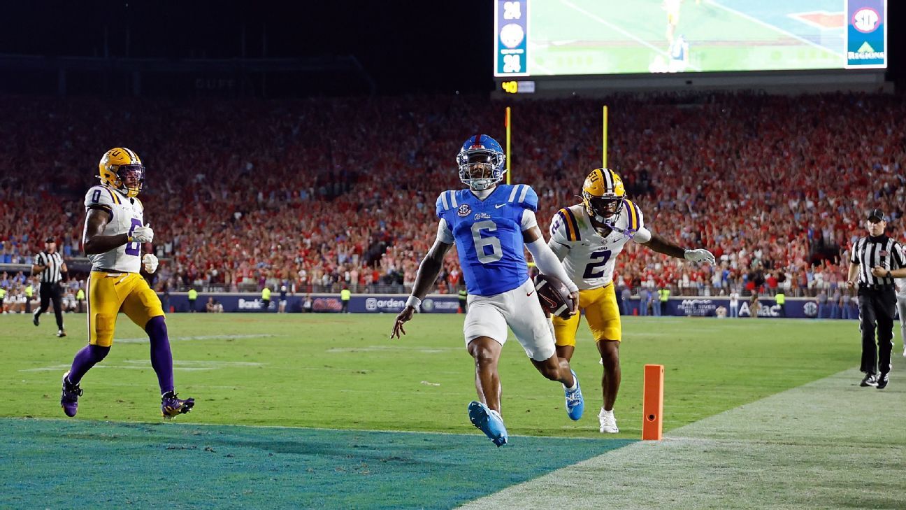 Análisis de la Semana 3: Ole Miss escala mientras Miami tropieza