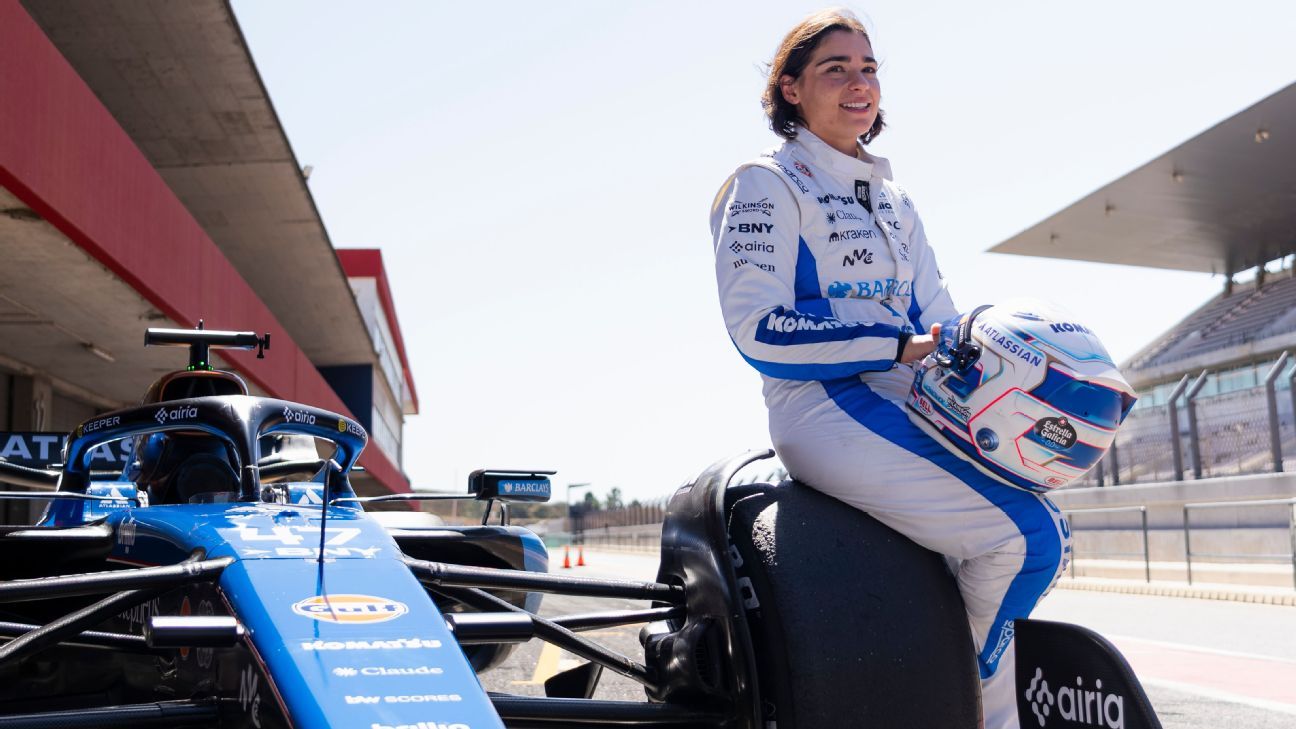Jamie Chadwick cumple su sueño al probar un monoplaza de Williams en F1