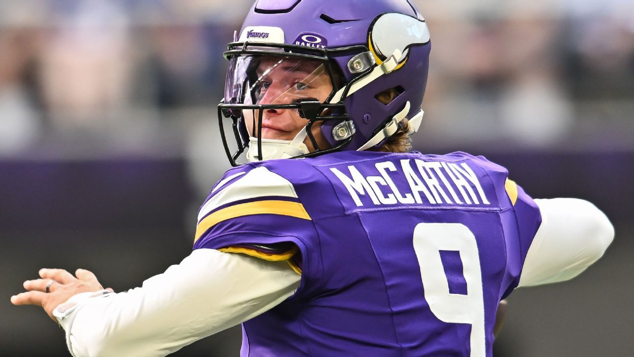 Los Giants adquieren a J.J. McCarthy en un intercambio con los Vikings