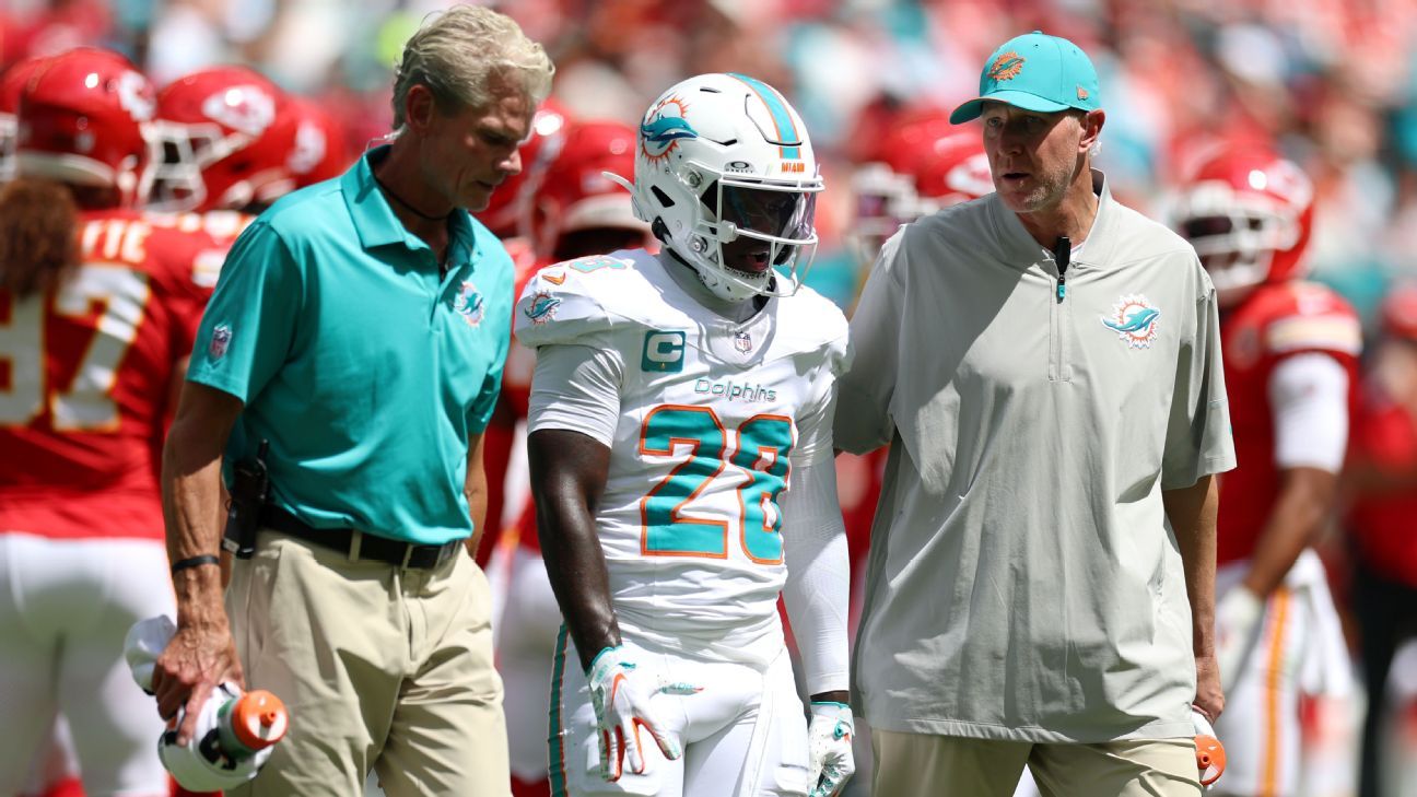 Dura baja para Miami: De'Von Achane se pierde el resto de la temporada 2026