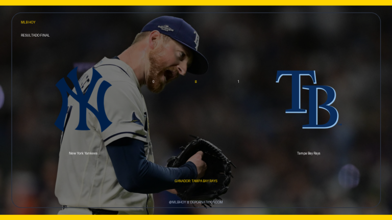 New York Yankees 0 – 1 Tampa Bay Rays